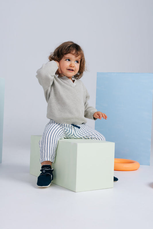 Zás Trás - Baby Booties - Mid Season Blue Cake Pop