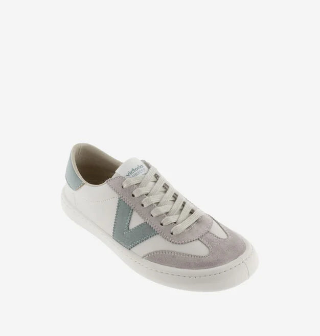 Victoria Adult Barefoot - Elm Leather/Suede Effect & Jade Color