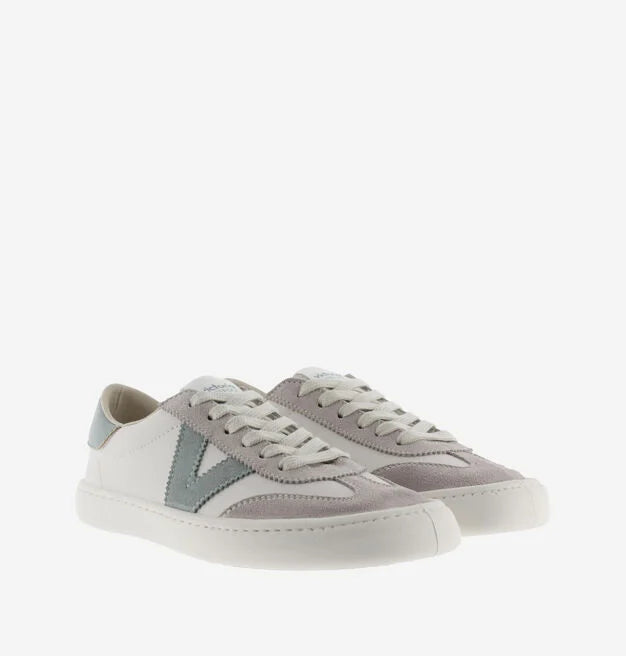 Victoria Adult Barefoot - Elm Leather/Suede Effect & Jade Color