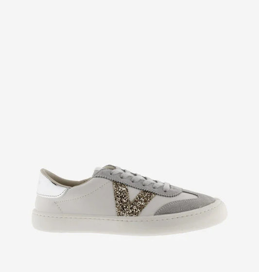 Victoria Barefoot Adulto - Olmo Efeito Pele / Camurça & Fantasia Cinza