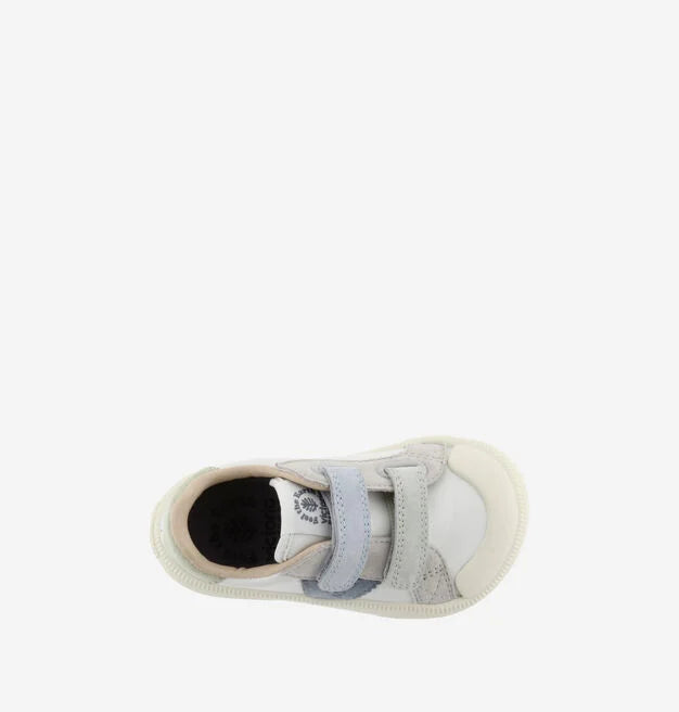 Victoria Barefoot - Oliver Leather & Suede Effect Blue