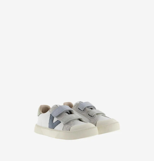 Victoria Barefoot - Oliver Leather & Suede Effect Blue