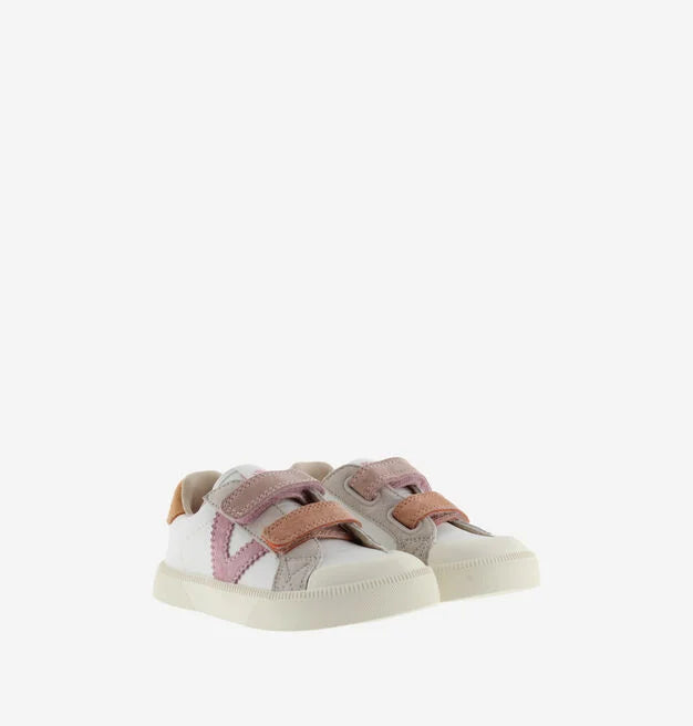 Victoria Barefoot - Oliver Leather & Suede Effect Pink