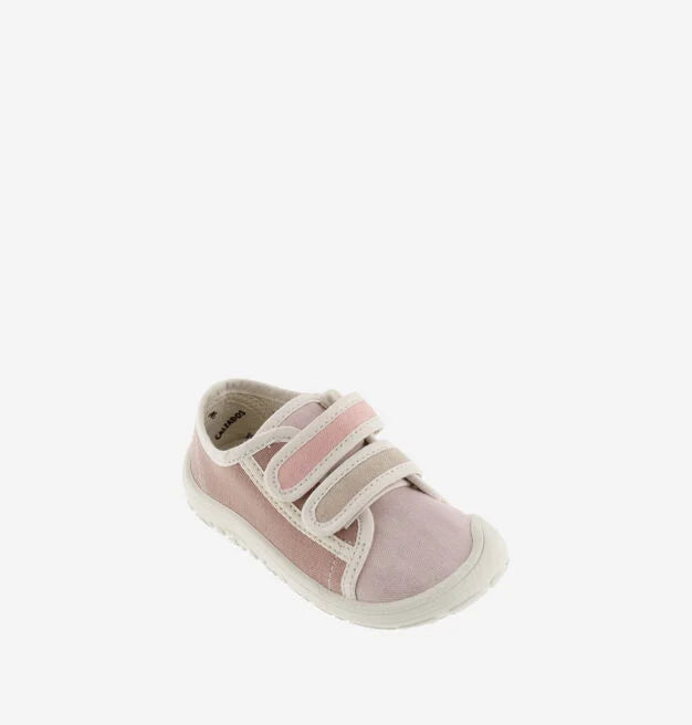 Victoria Barefoot - Bosco Canvas Sneakers with Pink Multicolor Straps