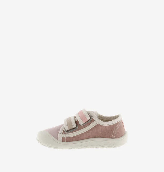 Victoria Barefoot - Bosco Canvas Sneakers with Pink Multicolor Straps