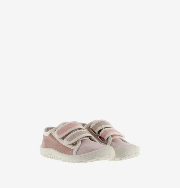 Victoria Barefoot - Bosco Canvas Sneakers with Pink Multicolor Straps