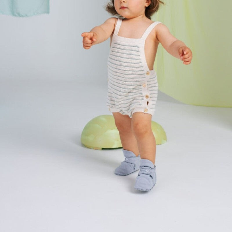 Zás Trás -  Baby Booties - Fresh Collection Silver Macaron