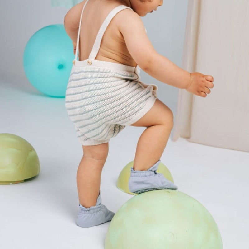 Zás Trás -  Baby Booties - Fresh Collection Silver Macaron