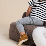 Zás Trás - Baby Booties - Fluffy Honey Mustard