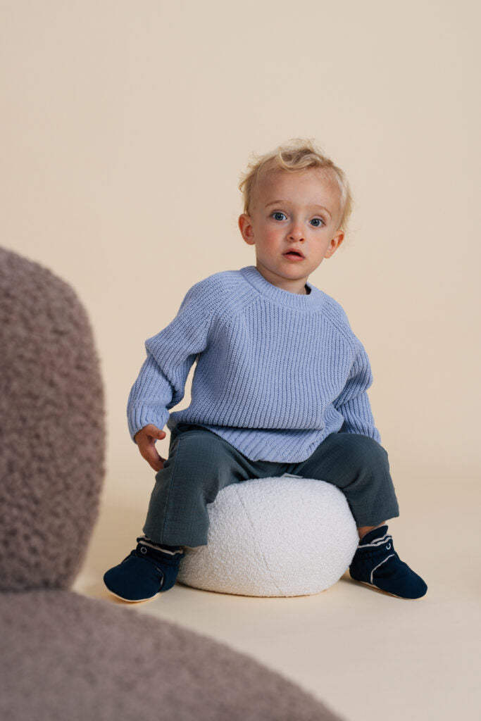 Zás Trás - Baby Booties - Fluffy Blue Cake Pop