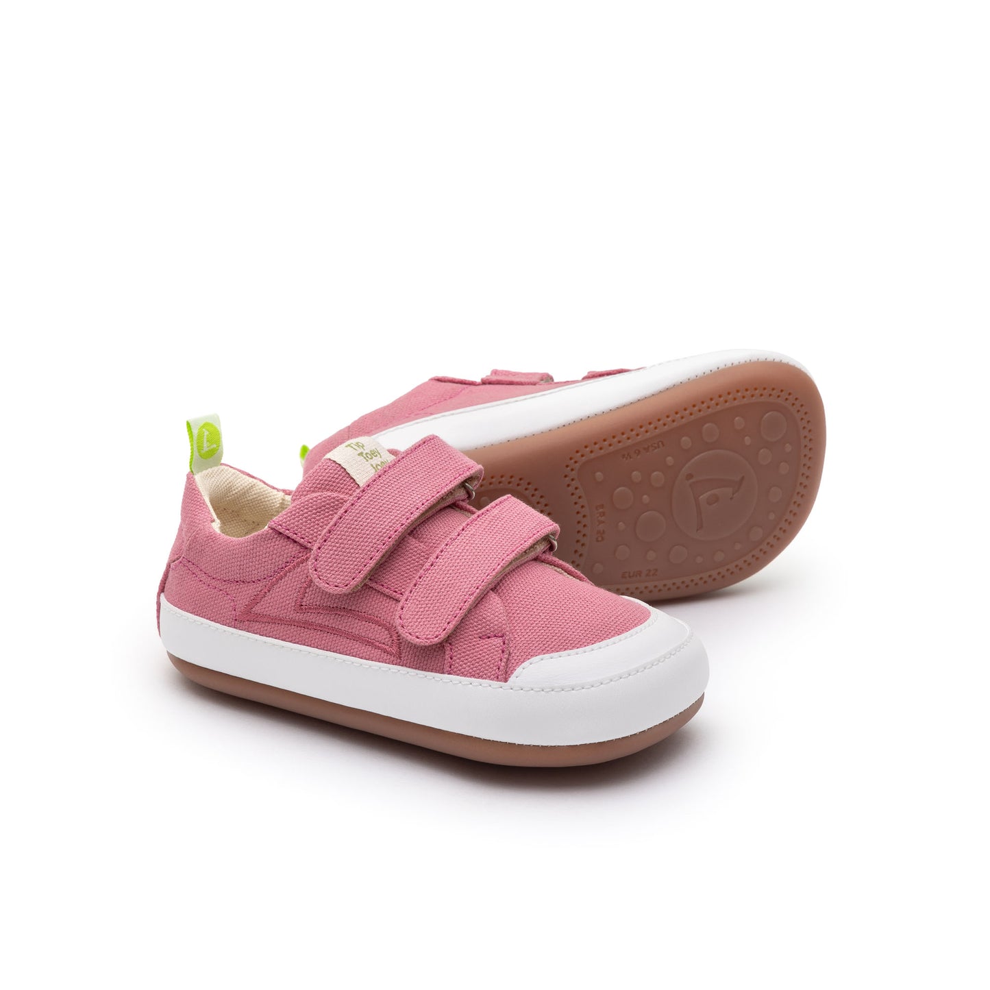 Toey Joey Tip - BOSSY GREEN Pink Confetti Canvas