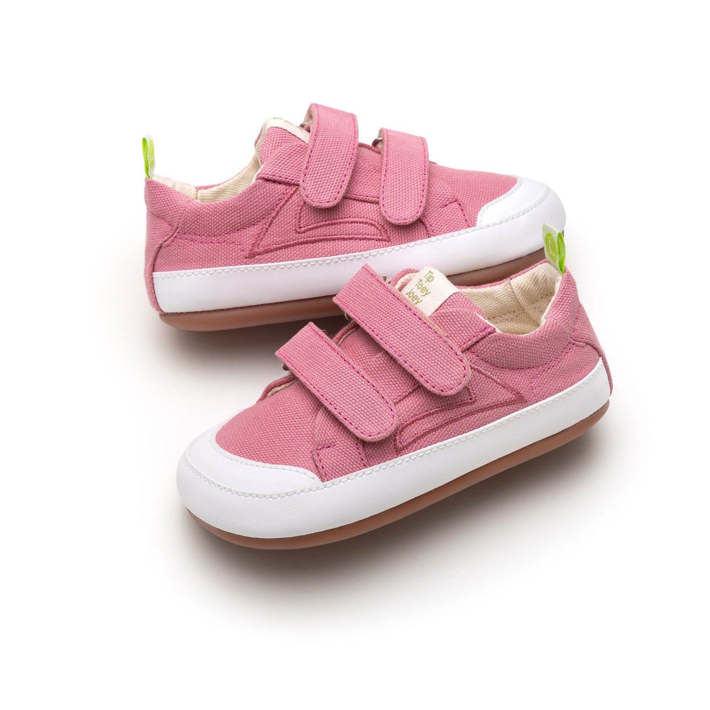 Toey Joey Tip - BOSSY GREEN Pink Confetti Canvas