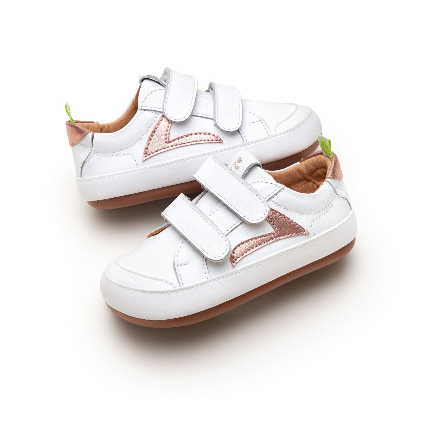 Tip Toey Joey - HOPPER White / Rose Gold