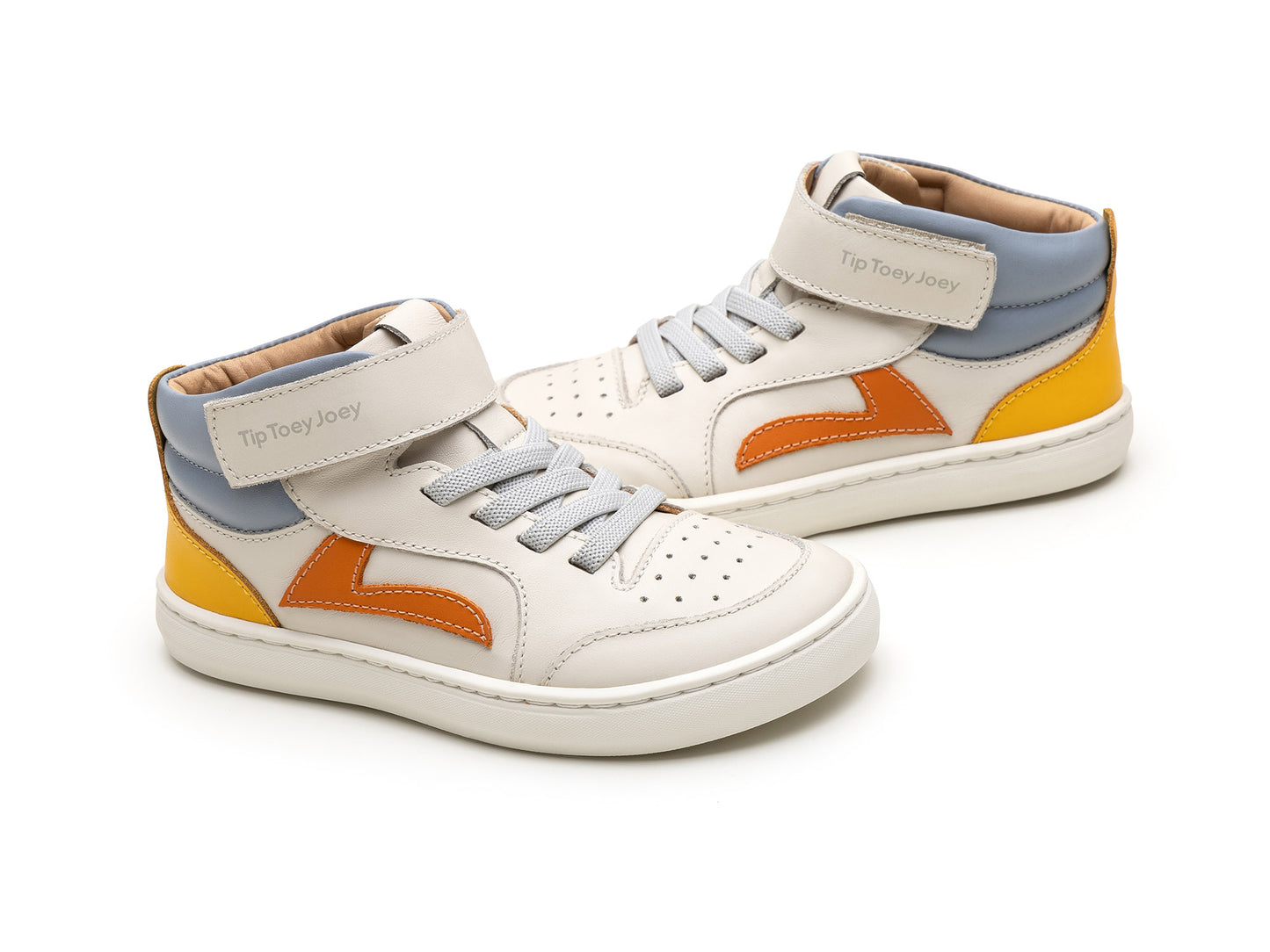 Tip Toey Joey Landy High Top, Tapioca / Tangerine / Caja T. 25-34
