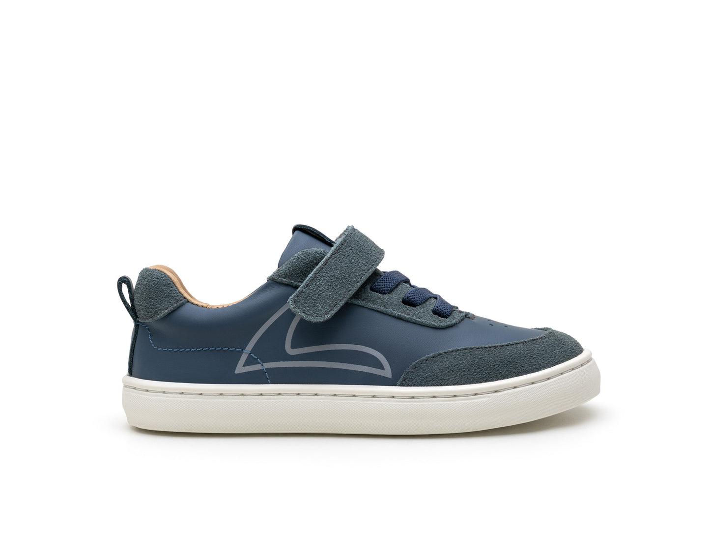 Toey Joey Outline Tip, Laguna / Urban Blue Suede