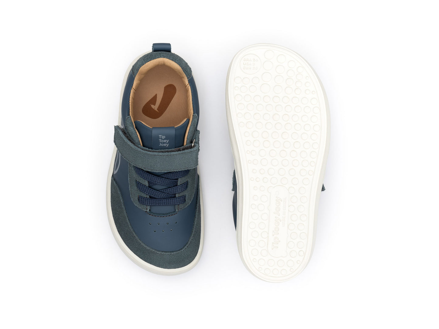 Toey Joey Outline Tip, Laguna / Urban Blue Suede