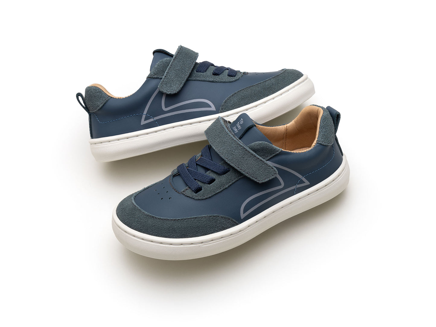 Toey Joey Outline Tip, Laguna / Urban Blue Suede