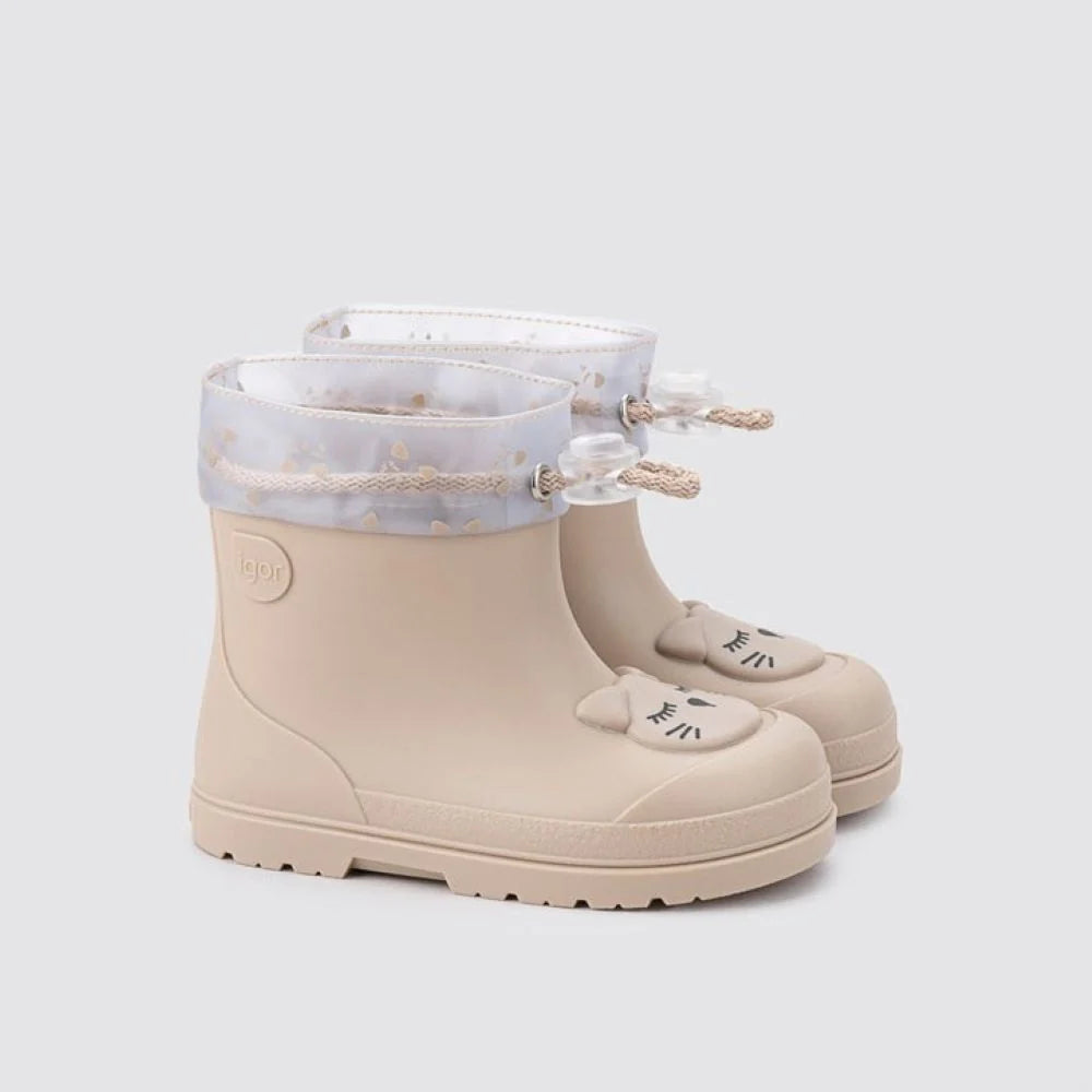 Igor - Galochas barefoot MENDI Gato Beige